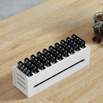 organisateur moderne blanc grille noire réutilisable porte cartes disques durs rangement vertical.storage.box