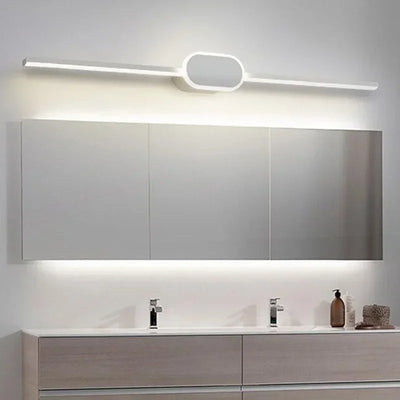 Applique murale LED salle de bain aluminium noir