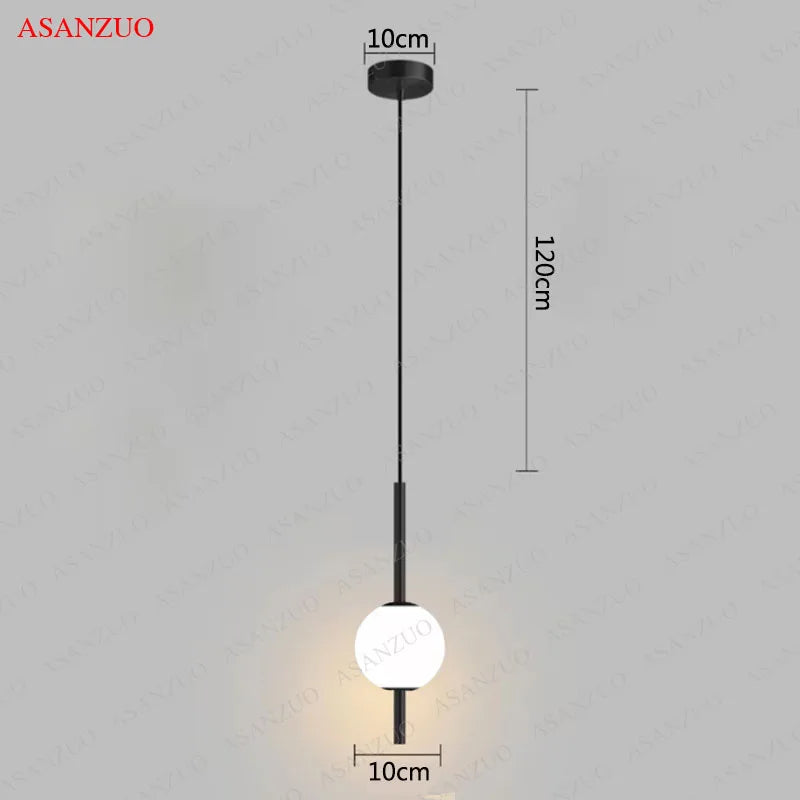 suspension lumineuse moderne sphères translucides blanc doré chambre salon minimaliste