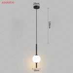 suspension lumineuse moderne sphères translucides blanc doré chambre salon minimaliste