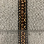 rubans décoratifs polyester blanc noir marron clair motif circulaire largeur 1.5cm classique élégants mariage