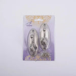 boucles rideau floral bronze doré argenté cuivre classiques pack deux boucles