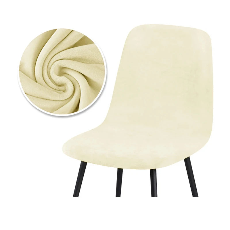 housse chaise velours moderne jaune unie chaise mariage banquet plage