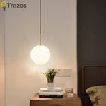 lustre moderne pendentif aluminium or éclairage chambre étude marche arrêt toucher