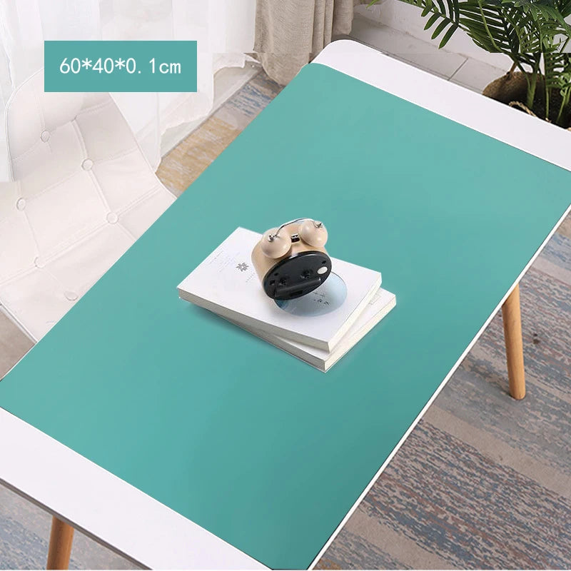 tapis table silicone bleu gris jaune vert uni minimaliste antidérapant isolant thermique
