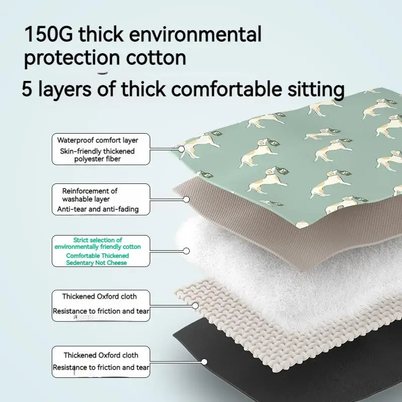 tapis sol résistant humidité vert clair motif chiens feuilles moderne camping
