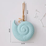 décoration murale bois coquillage bleu marine turquoise blanc spirale opalescente étoile mer coquillage fixations