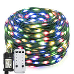 ruban led vert blanc étoiles dorées moderne 100m 800leds télécommande imperméable ip54