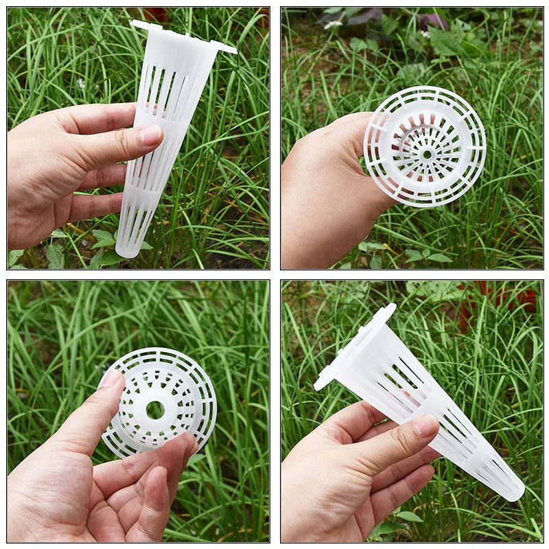grille culture plantes perforée pratique blanc adhésif terreau ornemental pots différentes tailles