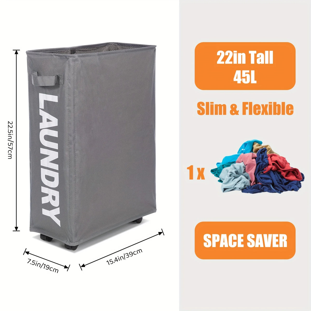 panier linge pliable oxford durable beige gris moderne laundry imprimé roulettes poignée