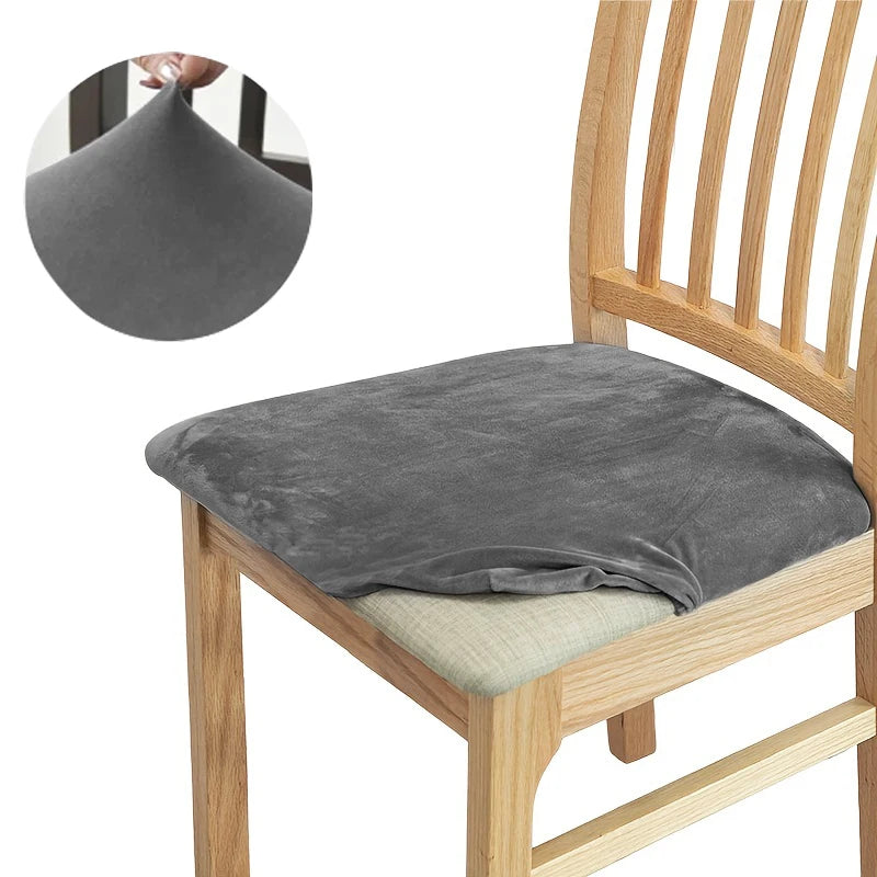 coussin chaise velours moderne beige gris élégants protection salon cuisine