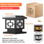 lampe solaire led étanche ip65 contemporaine batterie lithium noire panneau solaire inclusion moderne vintage