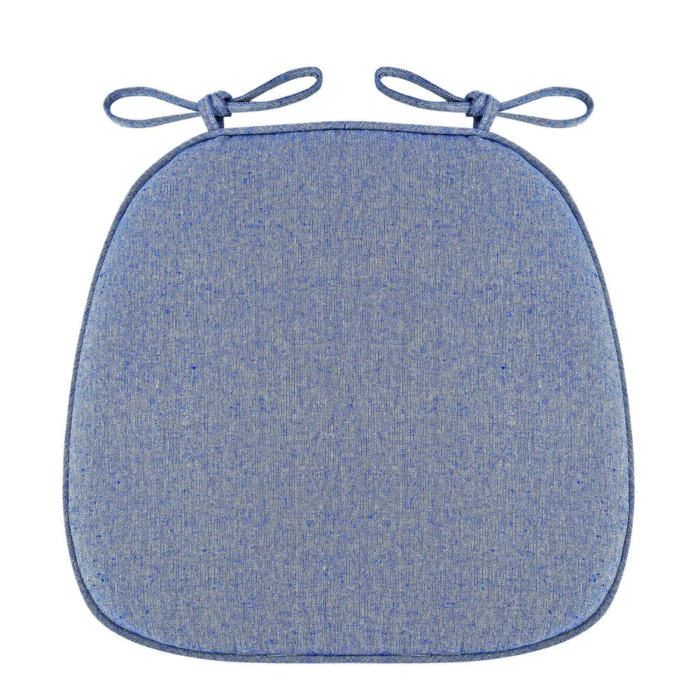 coussin chaise épais lin coton moderne beige vert gris bleu brodé polyester fixations