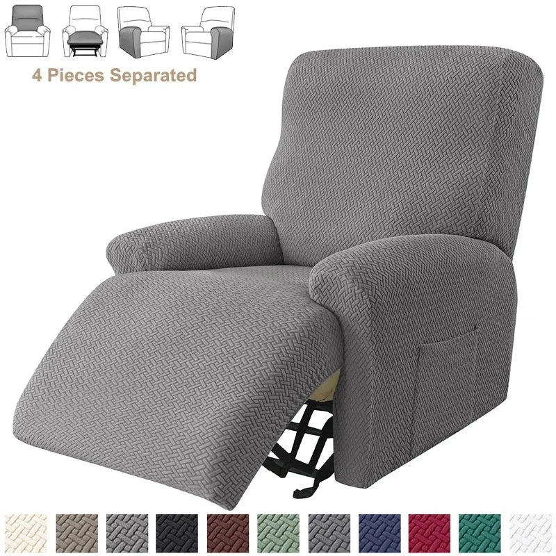housses fauteuil relax tissu motifs gris moderne adhésif poche salon extérieur