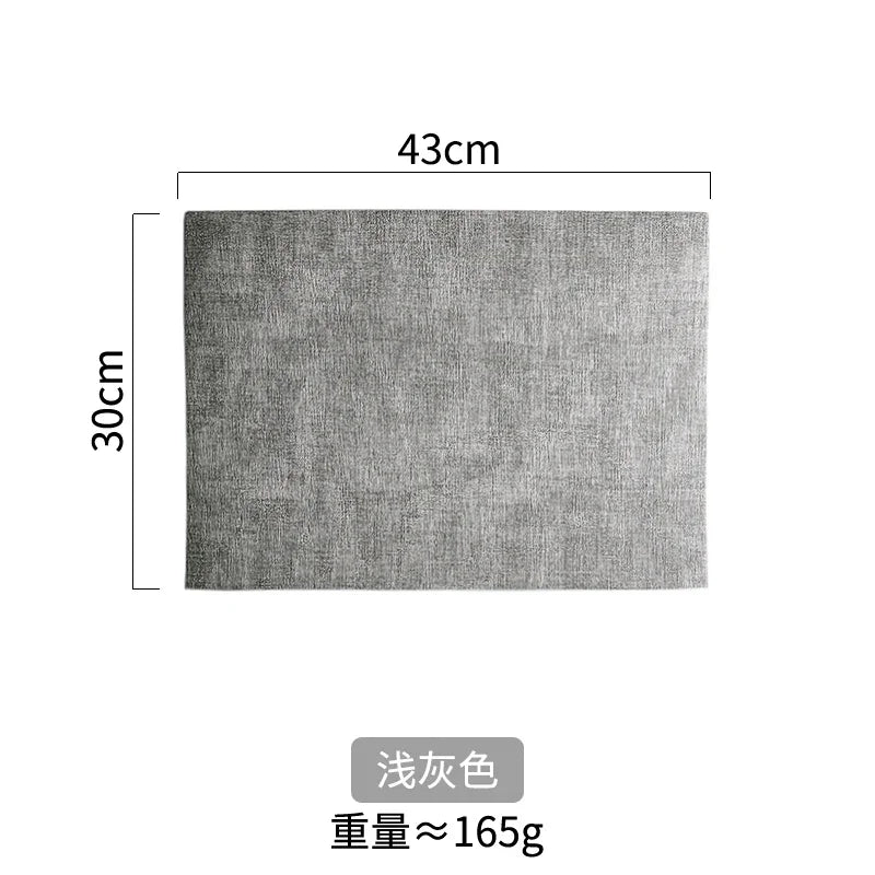 serviettes table rectangulaires toile lin gris bleu marron modernes imperméables