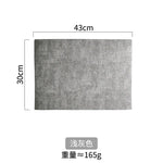 serviettes table rectangulaires toile lin gris bleu marron modernes imperméables