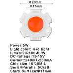 ampoules led 3w 5w rouge vert bleu diodes cob brillantes modernes 11mm