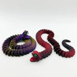 serpent origami violet rouge vert bleu rayures ecaille moderne decoration table plastique