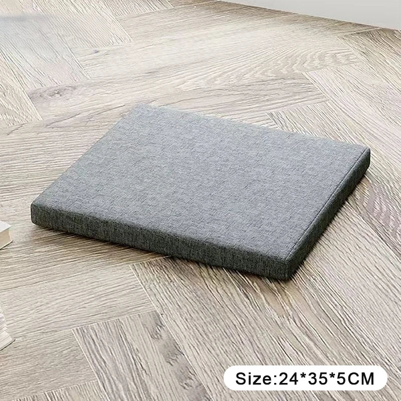 tabouret moderne gris toile lin coussin amovible imperméable boucles noiresscrição