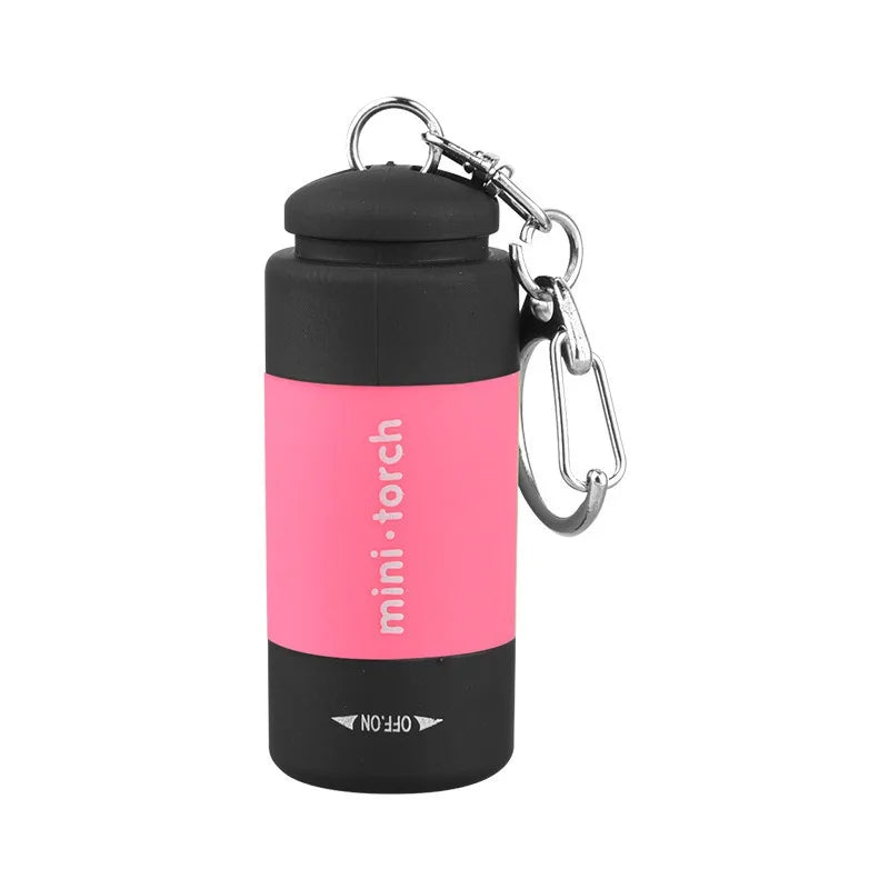 torche mini rechargeable led portable annuaire cle usb rouge blanc moderne compact