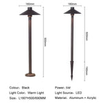 lampe extérieure moderne led noire étanche aluminium base fixation 500mm 690mm