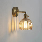 lampe murale moderne verre floral or vert translucide vintage fixée mur led contemporain