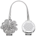 accessoires fenêtres clips magnétiques fleurs décoratives tissu motifs géométriques doré classique élégant 21cm