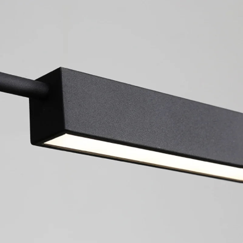 Suspension lumineuse moderne noir mat câble suspendu ampoules 115cm 150cm 180cm