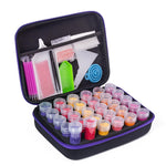 kit creation artisanale noir violet texture mat pratique portable poignée pinceaux fouille pliable
