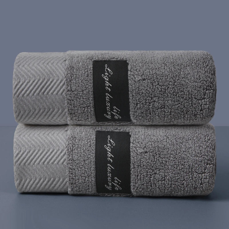 serviettes coton absorbantes rayées moderne orange blanc gris clips toilette durable qualité