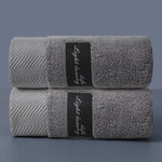 serviettes coton absorbantes rayées moderne orange blanc gris clips toilette durable qualité