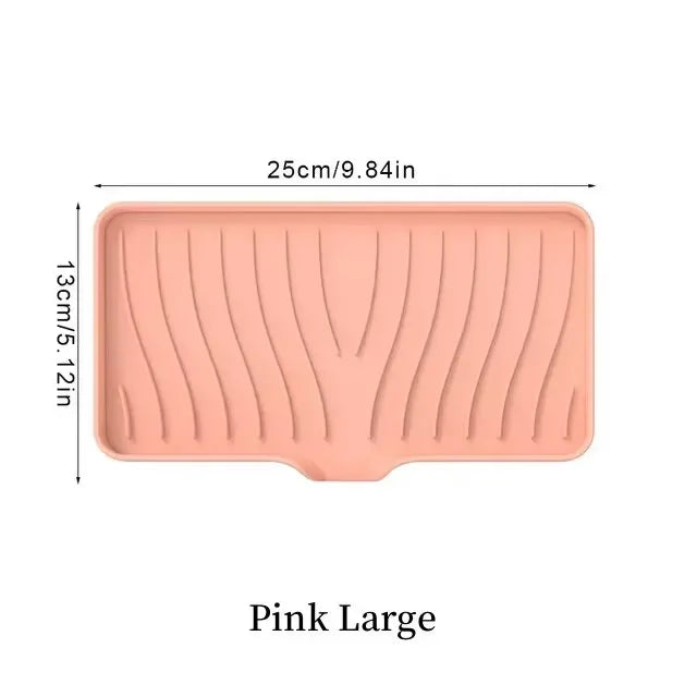 support vaisselle silicone gris blanc vert rose rayures modernes
