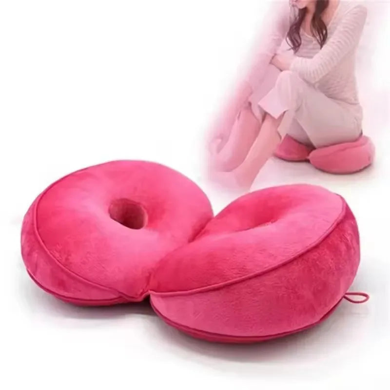 coussin ergonomique rose vif doux mousse mémoire forme polyester coton moderne massage