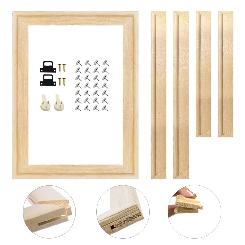 cadre mural bois moderne 40x30cm 40x50cm 30x40cm peinture photo decoration intérieure
