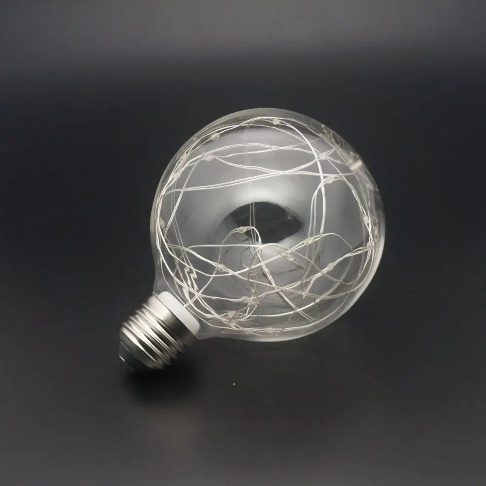 ampoules led decoratives e27 multicolore fil lumineux coeurs transparentes vintage moderne
