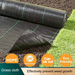 tissu protection jardin noir texture tissée lignes vertes moderne durable anti herbe plastique