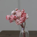 bouquet fleurs artificielles mariage couleur rose blanc orange vase goutte minimaliste decorationintérieur