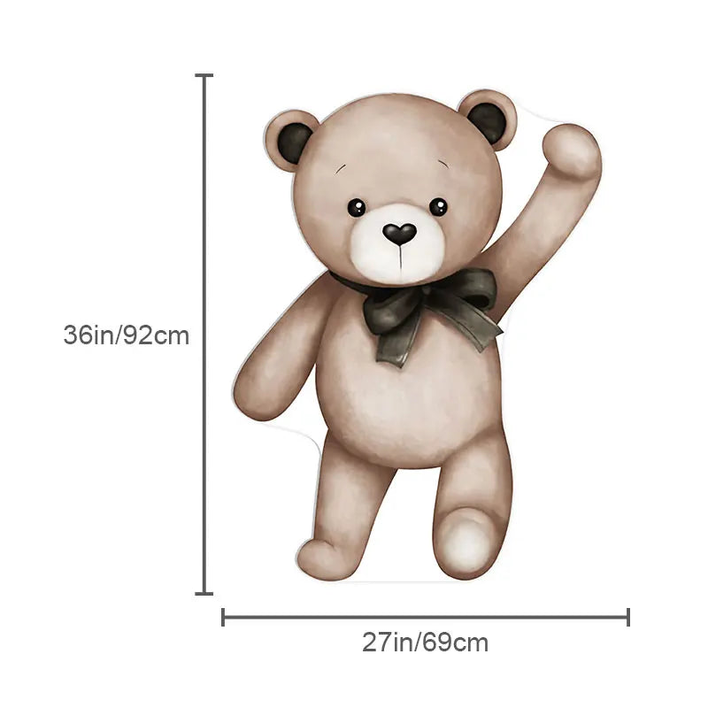 décoration fête bébé ours peluche 36 pouces 24 pouces 18 pouces rubans mignon classiqueOpaque
