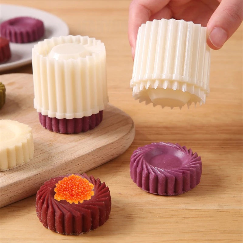 moule dessert fleur corolle radial rainures verticales transparence opaques asiatique traditionnel