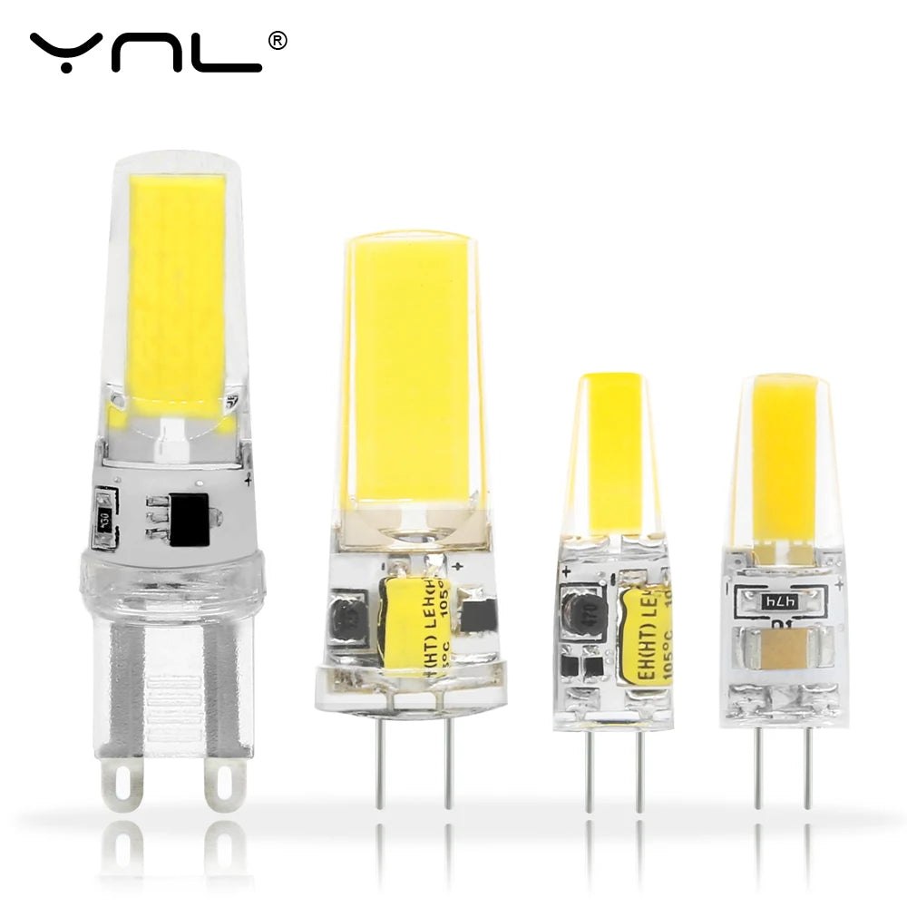 Ampoule LED G9 moderne 6W 9W blanc transparent AC DC 12V 220V