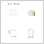 moule silicone bougie pot décoration maison flexible non adhésif facile nettoyage durable