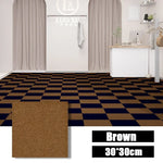 tapis auto adhésif carré 30x30cm sol intérieur moderne texture tissée collage facile maison