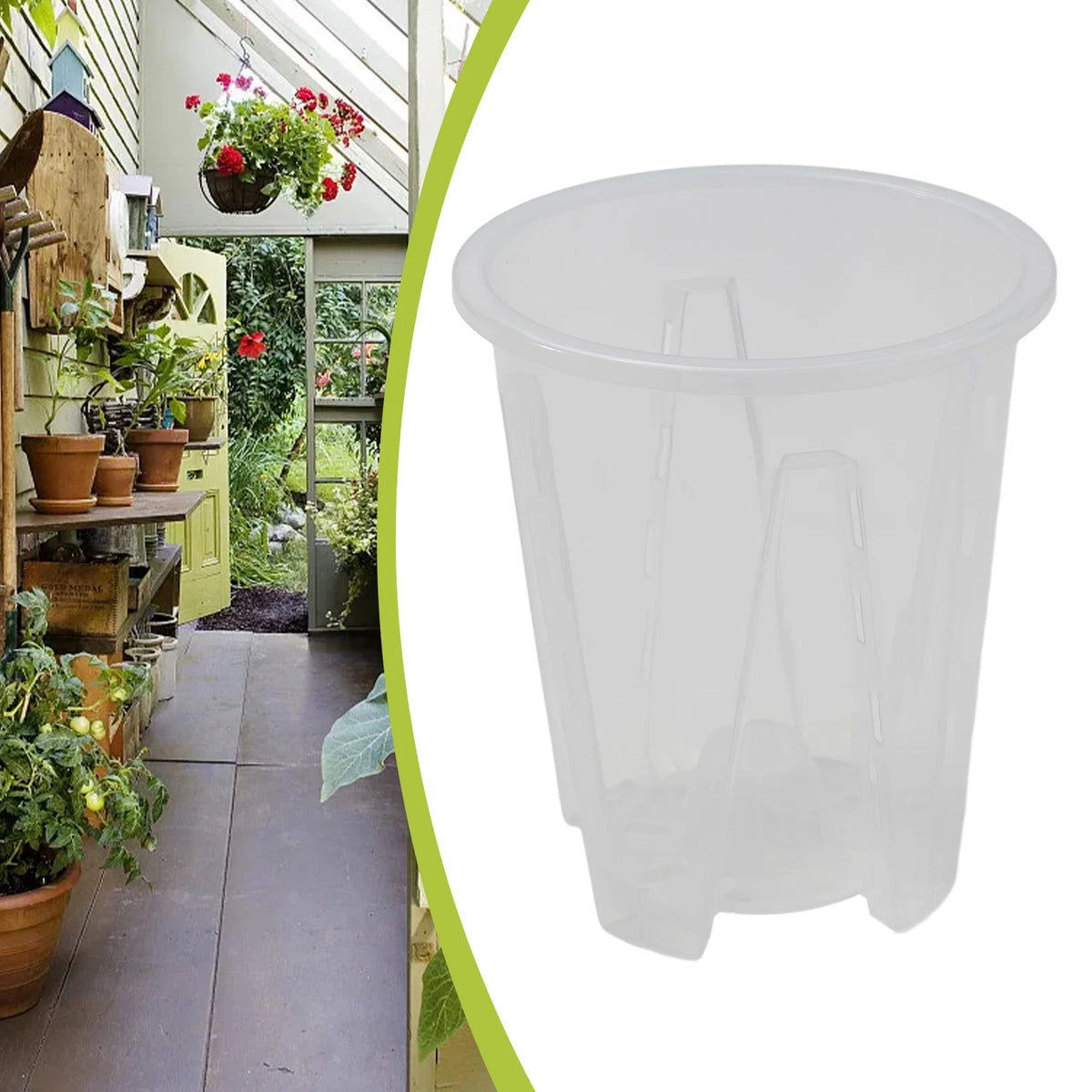 cache pot transparent moderne pot fleur sans motif 10cm 12cm 14cm 16cm ornement