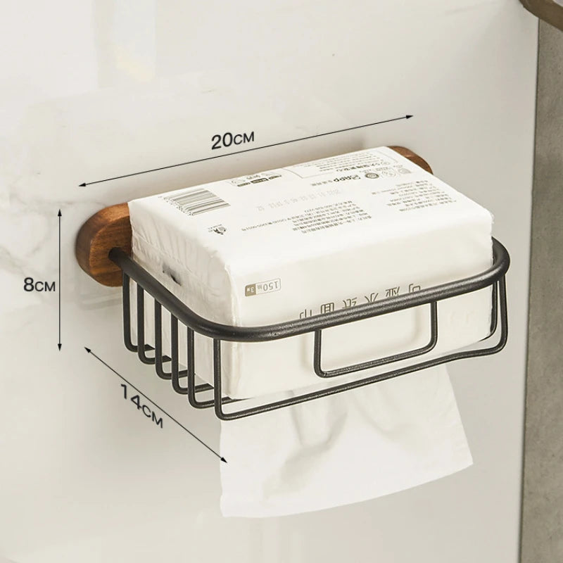 étagères porte serviettes bois moderne vis fixations salle bain minimaliste porte brosse gobelet savon