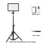 lampe led photo noir modulaire trépied réglable 12 pouces cct 2800k 9000k cdi 100