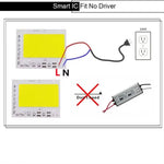 plaque led 100w 150w 200w blanc mat moderne source lumineuse encoche smart ic