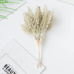 bouquet séché naturel feuilles vertes gris argenté décoration intérieure extérieure festive rustic