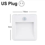 lampe nuit sensorielle mouvement blanc moderne adhésif auto on led économieénergie chambreescalier