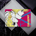 étuis cartes crédit hunter hunter papier adhésif bleu noir violet moderne graphique