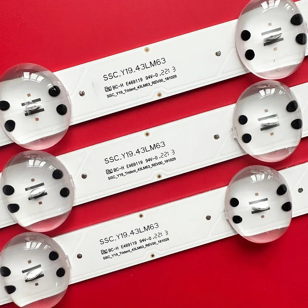 bande led rétro éclairage blanc connecteurs modernes 423mm kit pièces